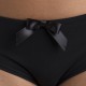 SHORTY JOHANNA NOIR COTON BIOLOGIQUE