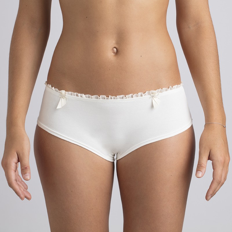 STRING MARGUERITE IVOIRE VOLANT IVOIRE