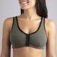 BRASSIERE KAKI VOLANT NOIR