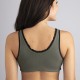 BRASSIERE KAKI VOLANT NOIR